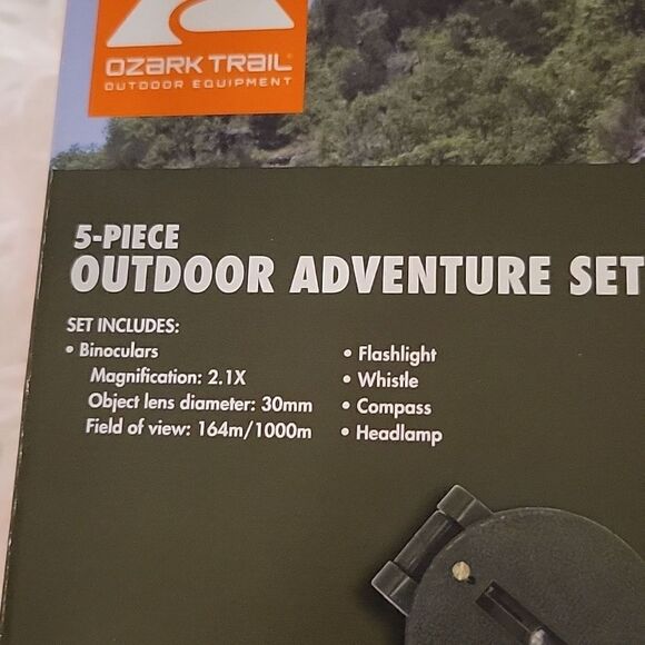 Ozark Trail 5 Piece Outdoor Adventure Set binoculars compass flashlight whistle - Picture 5 of 5